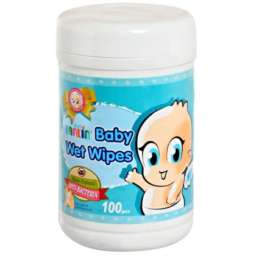 Farlin Baby Wet Wipes - Anti-Bacteria 100 Pcs Jar