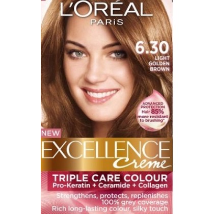 Loreal Excellence Creme 6.30 Light Golden Price in Pakistan- MedicalStore.com.pk