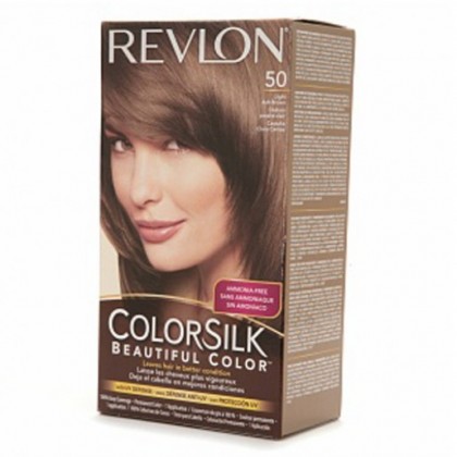 Revlon Colorsilk Hair Color Dye - Light Ash Brown 50 Price in Pakistan-  