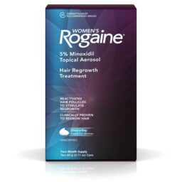 Women's Rogaine 5% Minoxidil Foam for Hair Thinning and Loss, Topical Treatment for Women’s Hair Regrowth, 4-Month Supply