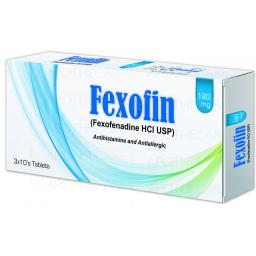 Fexofin tablet 180 mg 30's