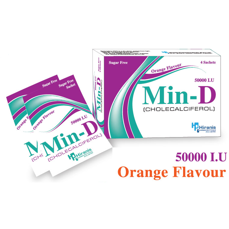 Min-D Powder 50000 IU 4 Sachet Price in Pakistan