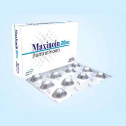 pack and strip of maxinoin capsule (isotretinoin)