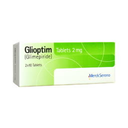 Medicalstore.com.pk-Glioptim Tablets (Glimepiride) 2x10 Tablets 2mg