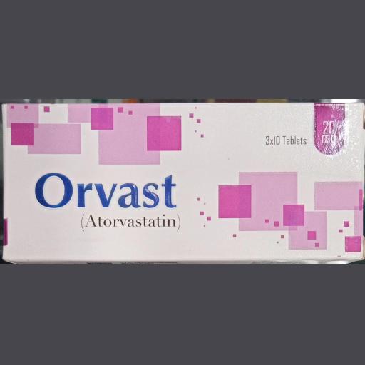 Orvast tablet 20 mg 30's