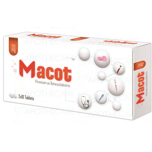 Macot tablet 20 mg 20's