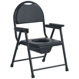 Power coated Steel black frame with Seat and Backrest made of Hard foam
