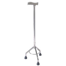 silver colored walking stick walking aid