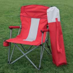 folding Hard Arm Chair - red
