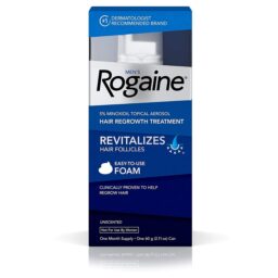 Men's Rogaine 5% Minoxidil Foam for Hair Loss and Hair Regrowth, Topical Treatment for Thinning Hair,