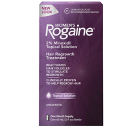 Women's Rogaine 2% Minoxidil Topical Solution for Hair Thinning and Loss, Topical Treatment for Women's Hair Regrowth