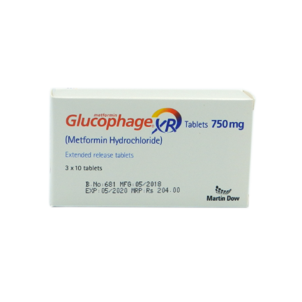Glucophage XR Tab 750mg 3x10s