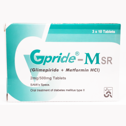 Gpride-M SR Tab 2mg/500mg 30s
