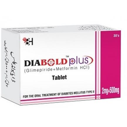 Diabold Plus Tab 2mg/500mg 3x10s