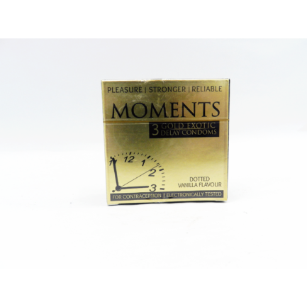 Moments Gold Delay Condom 3s