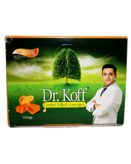 Dr Koff Orange Lozenges popup (Center Filled ) 10x6s