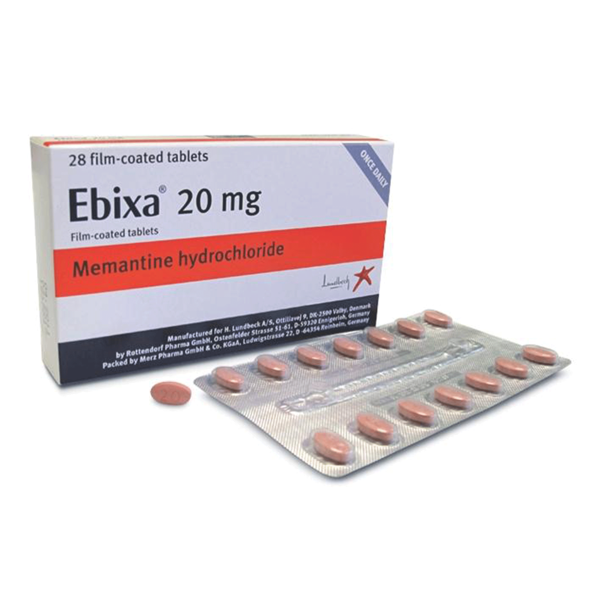 Октябрь мг. Ebixa 20. Лундбек Ebixa. Мемантин Эбикса. Акатинол мемантин Ebixa.