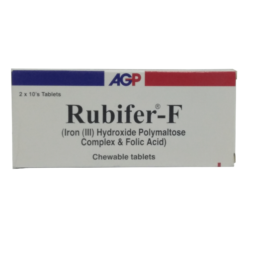 Rubifer-F Chewable Tab 100mg/0.35mg 2x10s