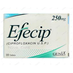 Efecip tablet 250 mg 10's
