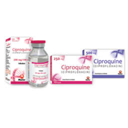 Ciproquine Infusion 250 mg 1 Vialx100 mL