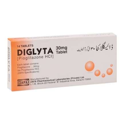 Diglyta tablet 30 mg 14's
