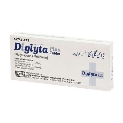 Diglyta Plus tablet 15/500 mg 14's