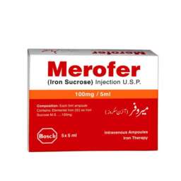 Merofer Injection 100 mg 5 Ampx5 mL