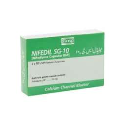 Nifedil capsule SG 10 mg 3x10's
