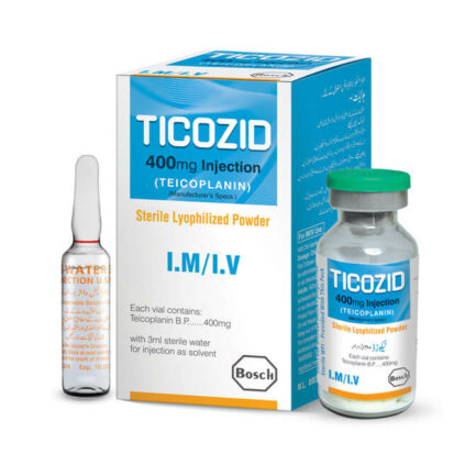 Ticozid Injection 400 mg 1 Vial