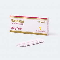 Vasclear tablet 20 mg 10's