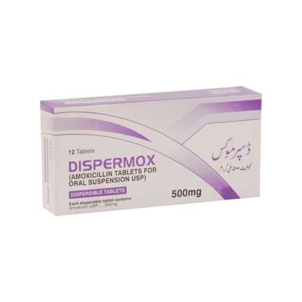 Dispermox tablet Dispersible 500 mg 12's