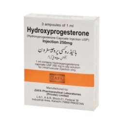 Hydroxyprogesterone Injection 250 mg 3 Ampx1 mL