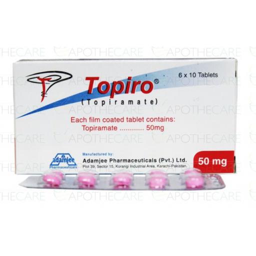 Topiro tablet 50 mg 6x10's