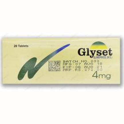 Glyset tablet 4 mg 2x10's