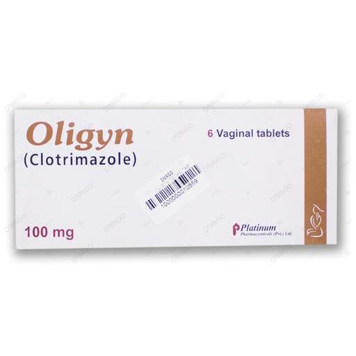 Oligyn Vag tablet 100 mg 6's