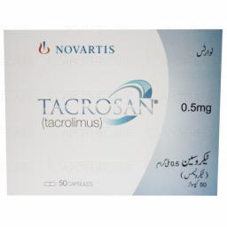 Tacrosan capsule 0.5 mg 50's