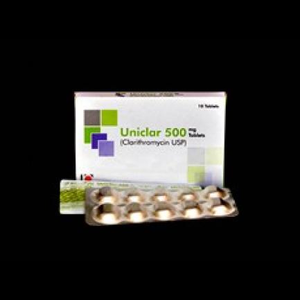 Uniclar tablet 500 mg 10's