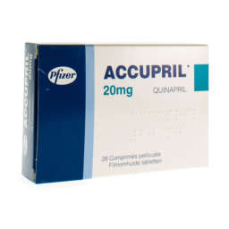 Accupril tablet 20 mg 28's