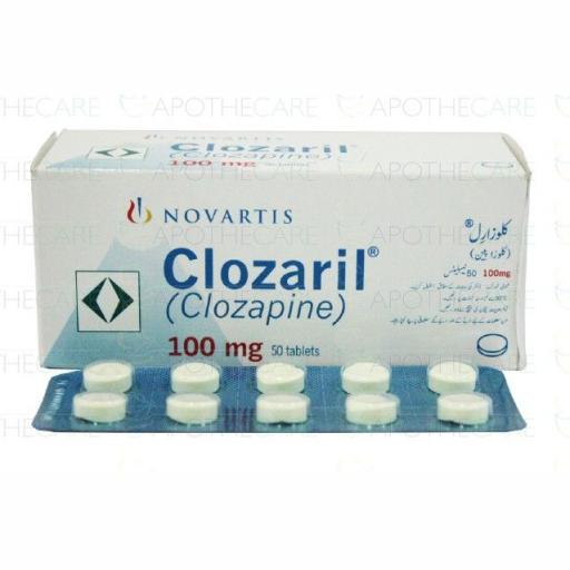 Clozaril tablet 100 mg 5x10's