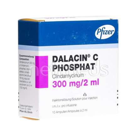 Dalacin C Injection 300 mg 1 Ampx2 mL