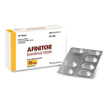 Afinitor tablet 10 mg 30's