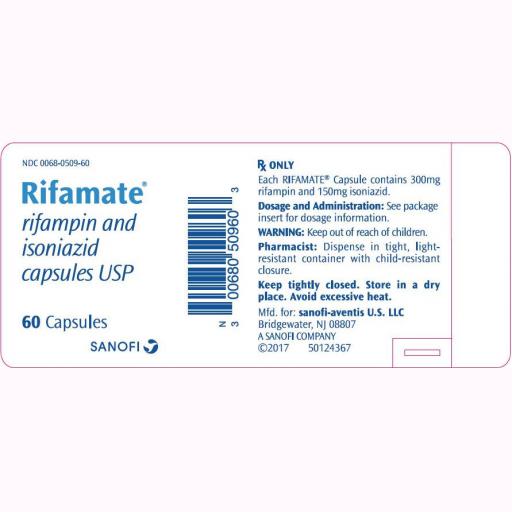 Rifamate tablet 300 mg 10x10's