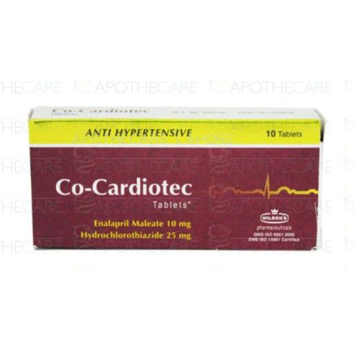 Co-Cardiotec tablet 10/25 mg 10's
