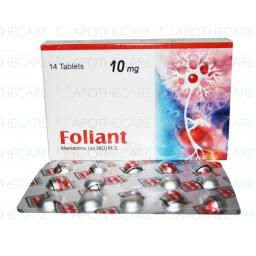 Foliant tablet 10 mg 14's