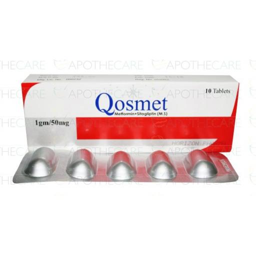 Qosmet tablet 50/1000 mg 10's