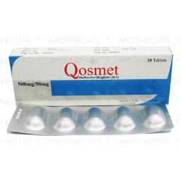 Qosmet tablet 50/500 mg 10's
