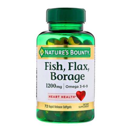 Nature's Bounty fish flax omega