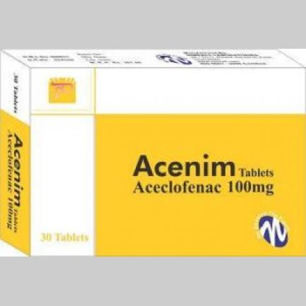 Acenim tablet 100 mg 3x10's