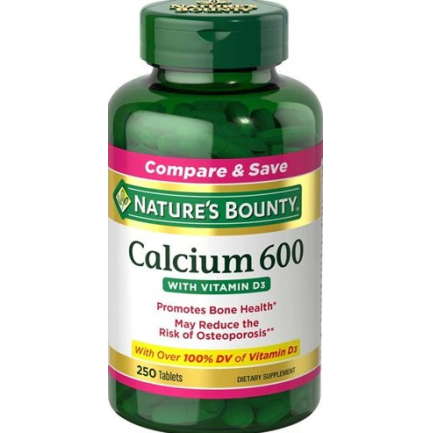 Nature's Bounty calcium 600 + d high potency