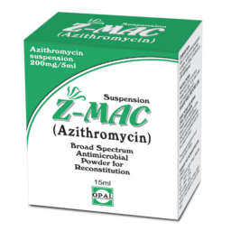 Z-mac suspension Dry 200 mg 15 mL